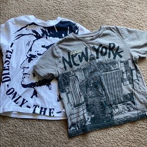 Zara and diesel tee